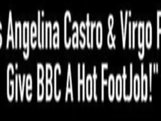 BBWs Angelina Castro & Virgo Peridot Give BBC A first-rate FootJob&excl;