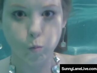Scuba Sucking Sunny Lane Blows A shaft Underwater&excl;