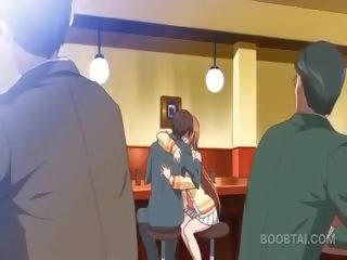 Ryšavý anime školní panenka seducing ji attractive učitel