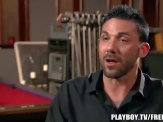 Couple initiate a adult film tape with Playboy tv