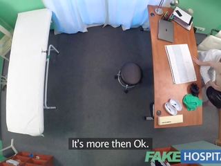Fake Hospital attractive tattooed minx demands fast and hard sex from intern