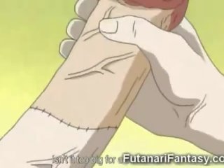 Hentai futanari 2 voeten putz