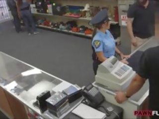 Security Officer Nailed In The Backroom