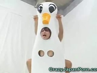 Japanese Duck damsel Facialed!