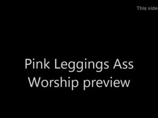 Rosa leggings cu adoração visualização