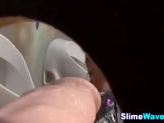 Glam eskort sõrmekas saab võltsitud sperma näkku purskamine
