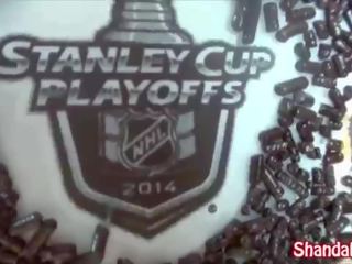 Shanda Celebrates Stanley Cup With A Fucking & A Cum Doughnut