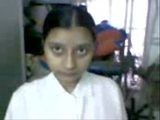 Indian fascinating 20y old college schoolgirl Ameesha big boobs pussy in uniform PART1