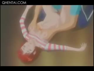 Virgin Hentai Redhead seductress Gets Twat Smashed And Squirts