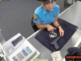 Young lady Police Officer Nailed In A Pawnshop