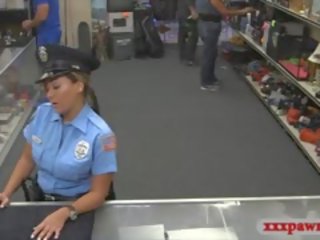 Big Tits Police Officer Pawnshop Fuck